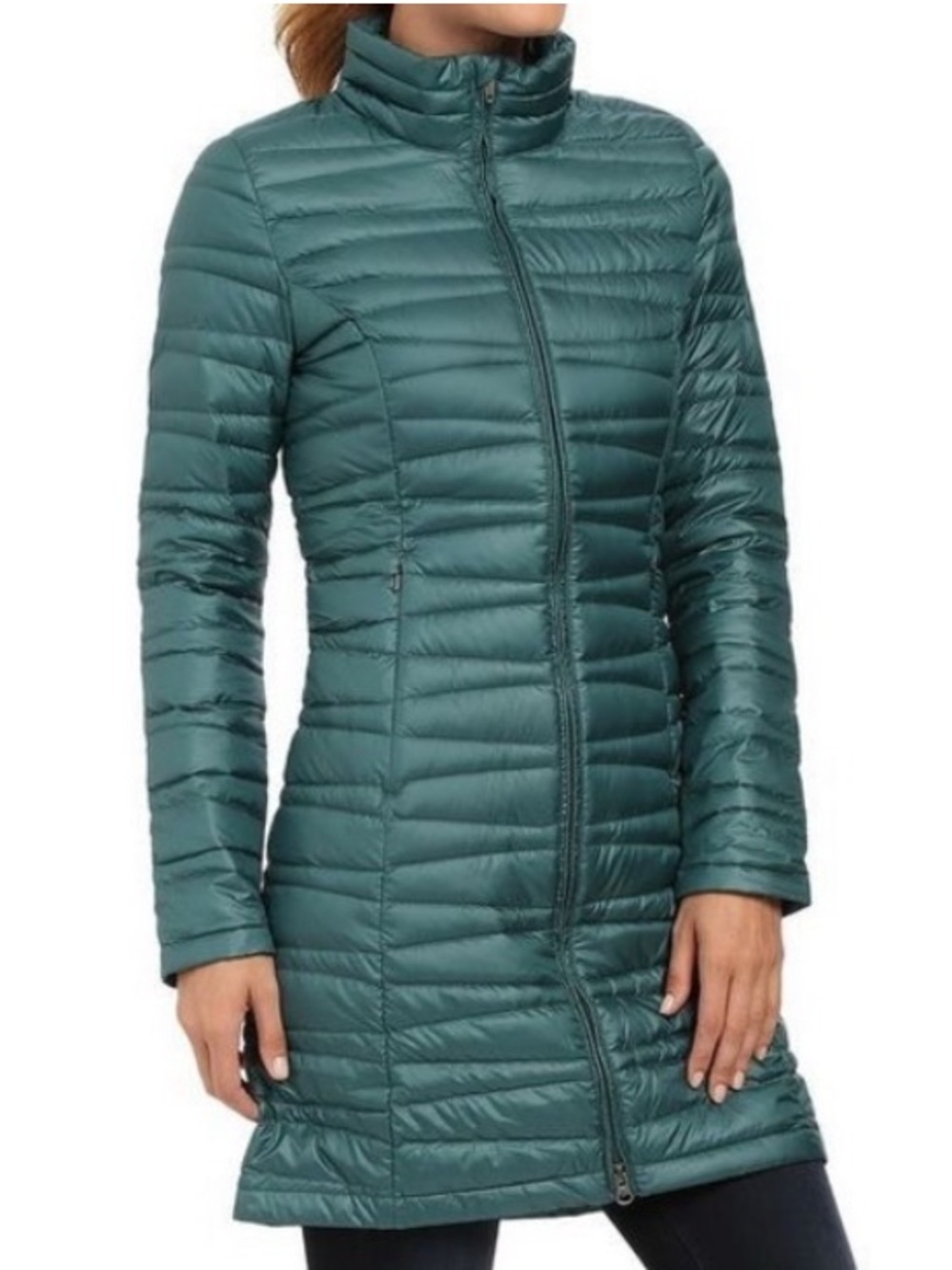 Patagonia Women's Fiona Parka Down Puffer Jacket Longline Arbor Green Medium